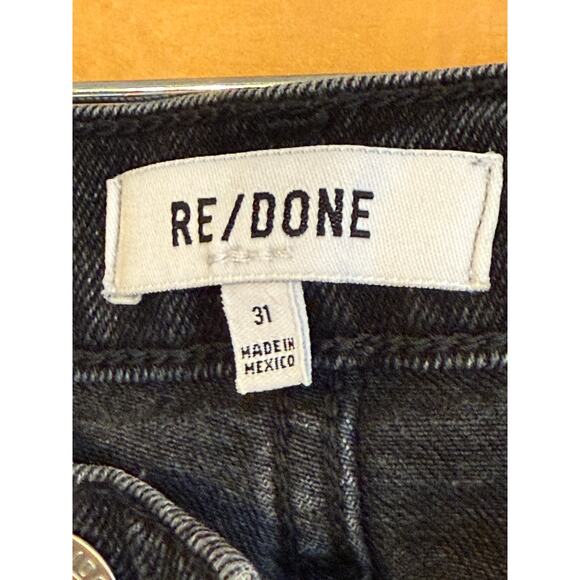 RE/DONE 70’s Stove Pipe Jeans in Washed Noir Size 31 - Picture 8 of 9